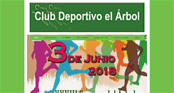Desktop Screenshot of clubdeportivoelarbol.org